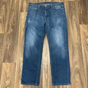 Levi's 541 Jeans Men's 36x34 Dark Wash Athletic Fit Stretch Denim Faded